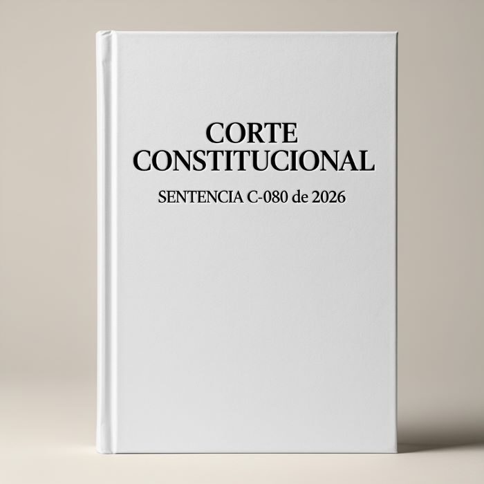 Corte Constitucional Sentencia C-080 de 2026