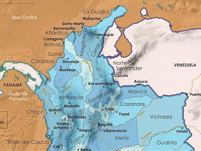 Mapa de Colombia